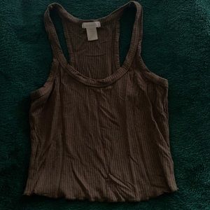 Olive green halter top